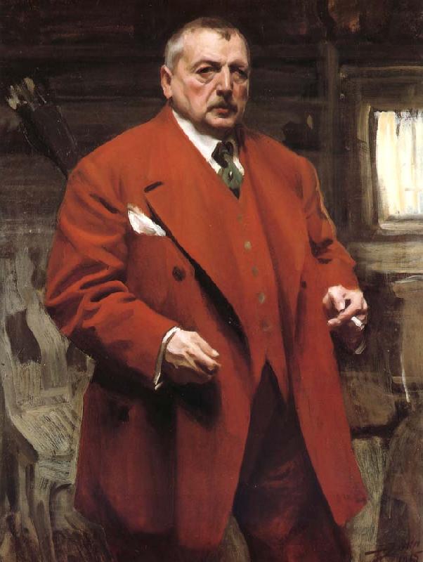 Anders Zorn Self-portrait in red China oil painting art